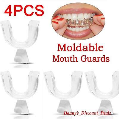 4Pcs Silicone Night Mouth Guard Teeth Clenching Grind Dental Sleep Aid Supplies $5.99