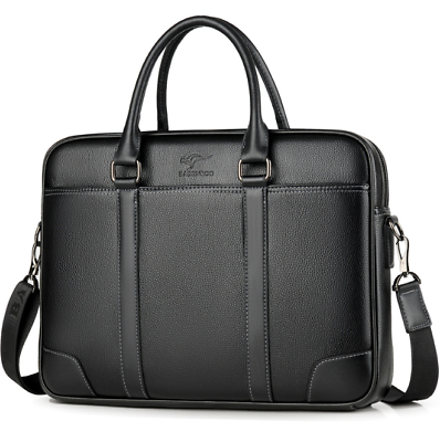 New Fashion Business Mens Leather Briefcase Handbag Laptop Messenger Bag $47.40