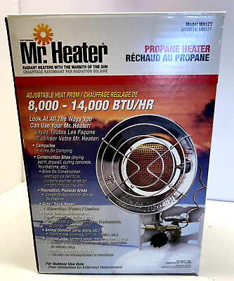 #ad Mr. Heater MH12T 8000 14000 BTU Portable Radiant Propane Heater Open Box $49.99