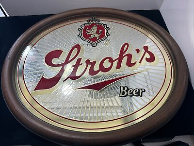 #ad ⚡️1986 Stroh#x27;s quot;Fire Brewed Beerquot; beer Bar Sign⚡️ $89.99