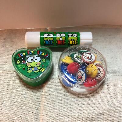 #ad Sanrio Kero Kero Keroppi Kerokero Glue Mini Sharpener Push Pin $57.73