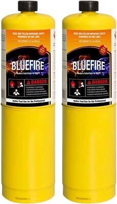 #ad BLUEFIRE 2x MAPP MAP PRO Gas Fuel Cylinder14.1ozHotter than Propane $36.75