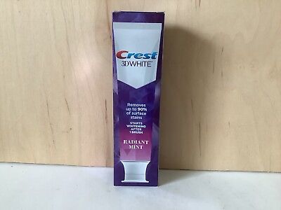 #ad Crest 3D White Toothpaste Radiant Mint Fluoride Anticavity Whitening 3.8 oz 107g $12.99
