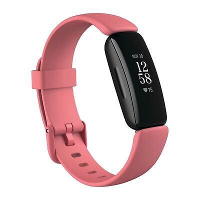 #ad Fitbit Inspire 2 Health Fitness Tracker FB418 24 7 Heart Rate Black Desert Rose $39.00
