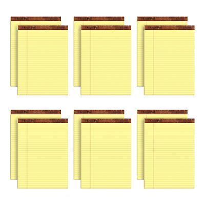 #ad 8.5 x 11 Legal Pads 12 Pack The Legal Pad Brand Wide Ruled Yellow Paper ... $20.70