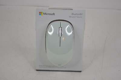 #ad GENUINE Microsoft Bluetooth Mouse Wireless Small Mint Green w Box RJN 00025 $15.29