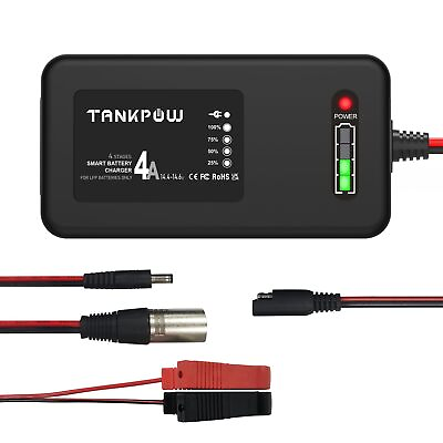 #ad TANKPOW 4 Amp LiFePO4 Battery Charger14.6 Volt LFP Lithium Battery Charger4 S... $49.75