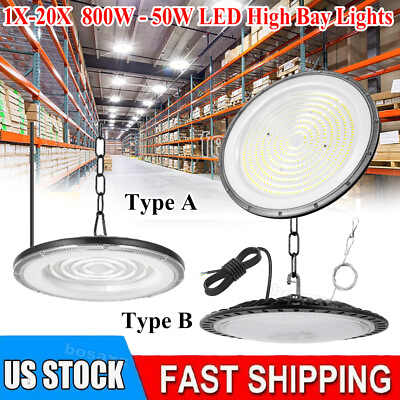 #ad 20 Pack 800W UFO Led High Bay Light Factory Warehouse Commercial Led Shop Lights $371.99