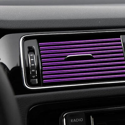 #ad 10PCS Car Air Conditioner Outlet Vent Decorative Strip Accessories $8.41