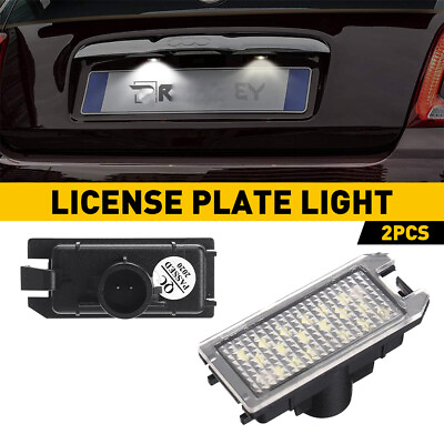 #ad LED License Plate Light Bulbs For Fiat Dodge Jeep Grand White 2x Bulb Lamp EXU $12.99
