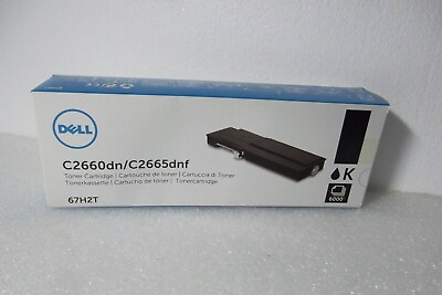 #ad Dell C2660dn C2665dnf Toner Cartridge Black High Yield Capacity 6K 67H2T NEW $129.75