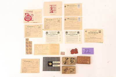 #ad Collection of WW2 Home Front Items $44.00