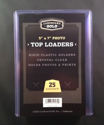 #ad 25 5x7 Ultra CBG Premium Pro Hard Rigid Toploaders Photo Topload Holders New $17.97