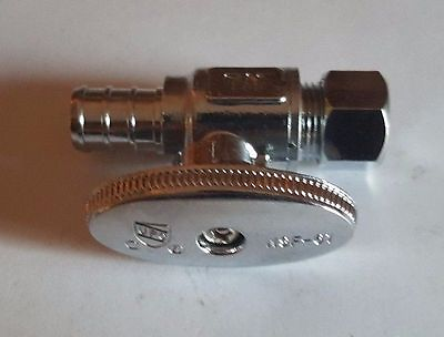 #ad 15 PIECES 1 2quot; PEX X 3 8quot;OD COMPRESSION 1 4 TURN STRAIGHT STOP VALVE LEAD FREE $39.98