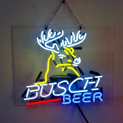 #ad quot;Buschs Beerquot; Beer Neon Sign For Home Bar Pub Club Restaurant Home Wall Decor $141.00