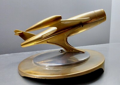#ad Vintage USSR Space Age Souvenir Futuristic Plane Soviet Space Program of 60#x27;s $240.00