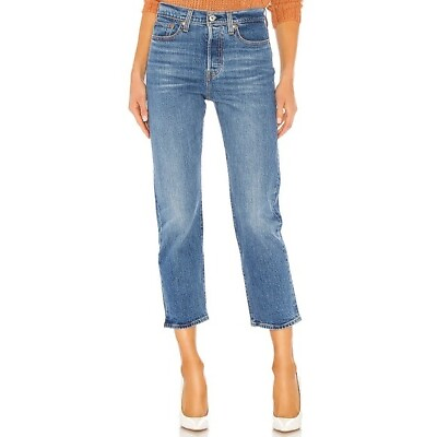 #ad Levi’s Wedgie Straight Crop Jive Sound Size 28 $89.00