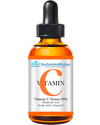 #ad VITAMIN C 30% Facial Serum HYALURONIC ACID FERULIC ACID Anti Aging Gel Cream $19.89