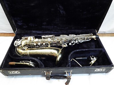 #ad #ad Conn Alto Saxophone Horn w Case Woodwind Marching Band Instrument Shooting Star $249.99