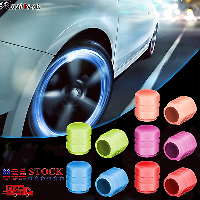 #ad 8PCS Car Auto Wheel Tire Tyre Air Valve Stem LED Light Caps Cover Accessories $5.91