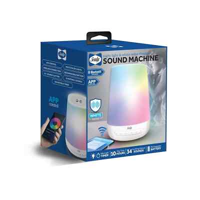 #ad Sealy Bluetooth LED Sleep Speaker with App Support Nightlight amp; Timer SN 108 $39.99