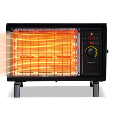 #ad Homeleader ETL Portable Radiant Heater 1250W 1500W Space Heater for Indoor Use $42.49