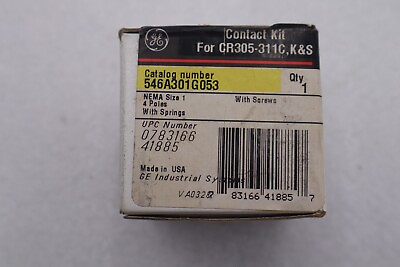 #ad General Electric 546A301G053 Contact Kit #K 545A $111.99