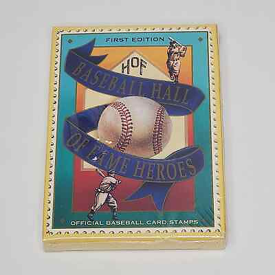 #ad #ad 12 Baseball Hall of Fame Heroes Cards Stamp Set Brand New Pack $4.75