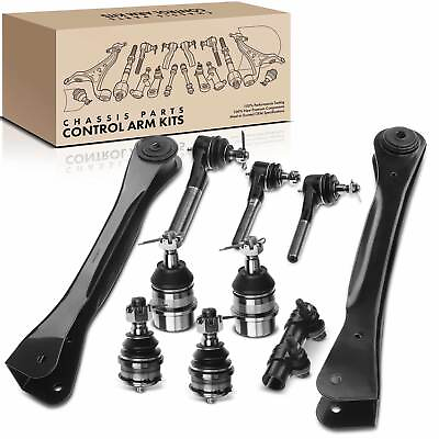 #ad 10Front Upper Control Arm w Ball Joint Tie Rod End for Jeep Cherokee TJ Wrangler $73.99