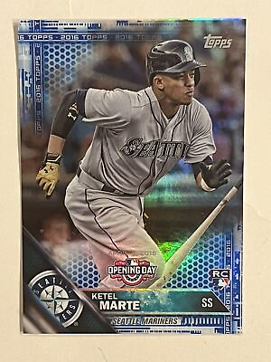 #ad Ketel Marte Topps 2016 Rookie Card BLUE FOIL Opening Day #OD 41 $8.99