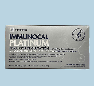 #ad Immunotec Immunocal Platinum Glutathione Precursor 30 pouches Exp 09 2025 $95.00