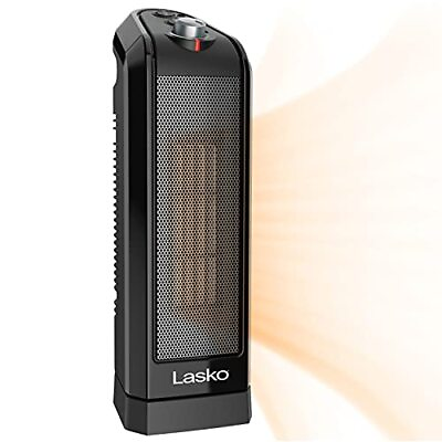 #ad Lasko Oscillating Ceramic Space Heater for Home with Overheat Small Black $53.72