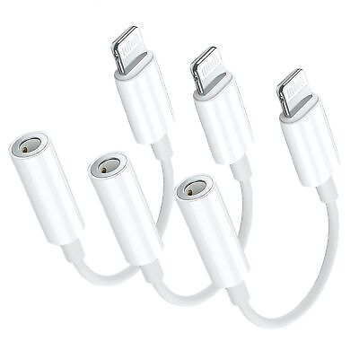 #ad Apple MFi Certified 3 Pack Lightning to 3.5 mm Headphone Jack Adapter iPhone... $20.62