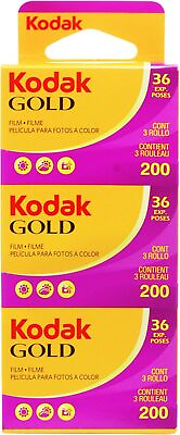 #ad #ad KODAK Gold 200 ISO 35mm Color Negative Film 3 Pack 36 Exposures per Roll $36.00