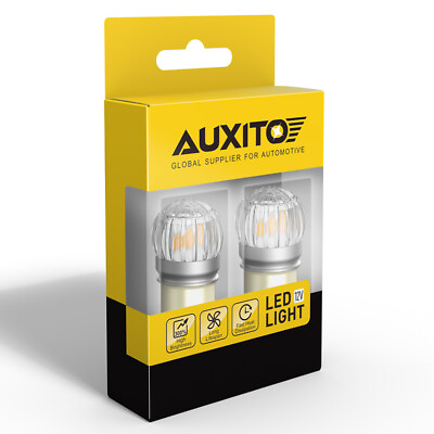 #ad 1156 BA15S P21W Amber 3000K Rear Turn Signal Blinker Corner LED Light Bulbs Pair $16.14