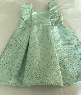 #ad NWT Janie and Jack Girls Dress Eyelet Lace Underskirt Mint Green Size 4 Party $20.00