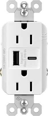 #ad Legrand Pass amp; Seymour Outlet with USB Ports White Free Shipping NEW $30.00