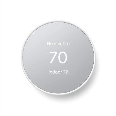 #ad Google Nest Thermostat Smart Programmable Wi Fi Thermostat Snow GA01334 US $49.95