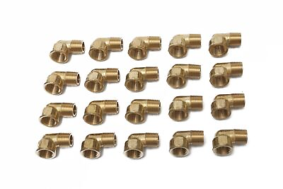 #ad Brass Pipe 90 Deg 3 8 Inch NPT Street Elbow Forged Fitting Fuel Air Boat Pack... $52.48