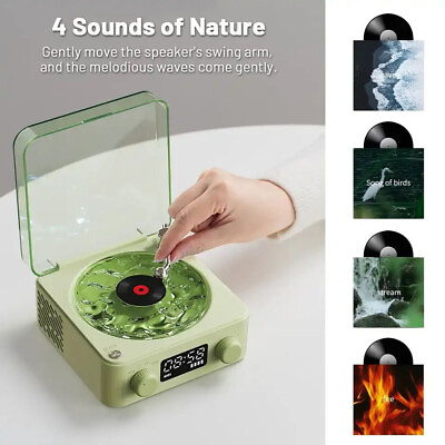 #ad Mini Portable Retro Sleep Aid Speakers 360 Surround Sound White Noise Bluetooth $43.99
