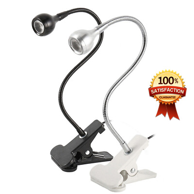 #ad USB Flexible Reading LED Light Clip on Beside Bed Desk Table Lamp Book Lamp $10.99