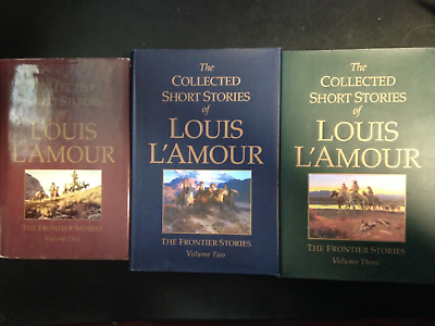 #ad 3 Book lot The Collected Short Stories of Louis L#x27;Amour. The Frontier Stories. $17.99