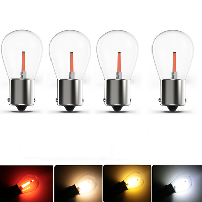 #ad 4x BA15S 1156 P21W LED Interior Light Bulbs Tail Brake Lamp Turn Signal Light $7.35
