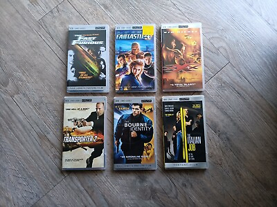 #ad Six PSP PlayStation Portable UMD Movie Lot The Fast And The Furious amp; More $45.00