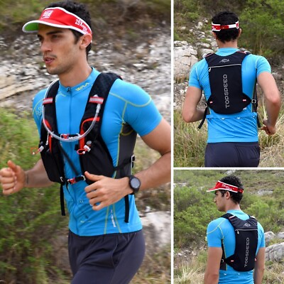 #ad Running Cycling Vest Backpack Outdoor Sport Camping Water Bag Hydration Backpack $27.99