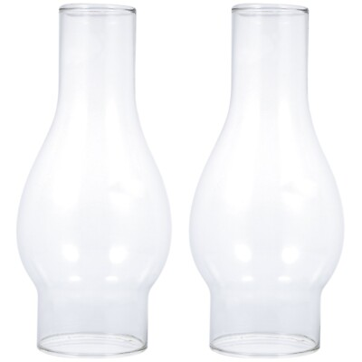#ad 2x Lamp Shade Oil Lamp Glass Replacement Oil Lamp Lamp Shade $21.02