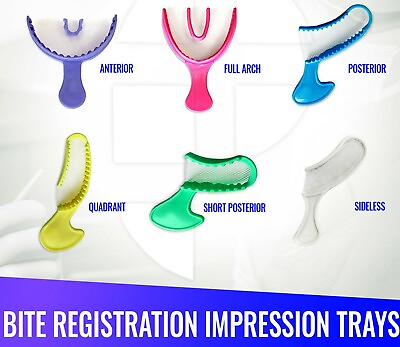 #ad Dental Impression Bite Registration Triple Trays Mold Choose Size amp; Quantity $12.99