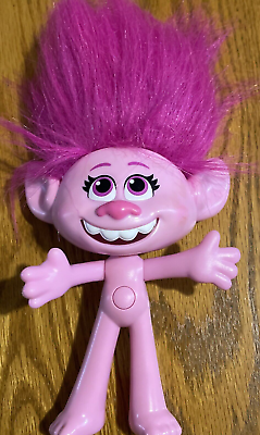 #ad World Tour Musical Poppy Toll Figure Sings Trolls Just Wanna Have Fun 8 in $9.50