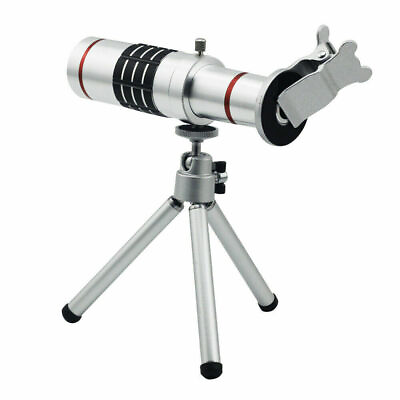 Portable 18X Zoom Monocular Telescope with Tripod Stand Kit for Smartphone $29.45