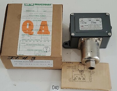 #ad *NEW* United Electric J6 Model 136 Pressure Switch 0 50quot; WC 3 6quot; WC Warranty $225.00